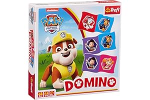 Trefl Domino Paw Patrol Rodzinna Gra Psi Patrol dla Dzieci od 3 lat