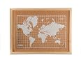 Lorell Bacheca In Sughero – Cornice In Legno Effetto Quercia, 45,7 X 61 Cm – Sughero Spesso 0,8 Mm Su Pannello Di Fibra – Con Accessori Di Montaggio Inclusi – Per Ufficio, Casa, Scuola - 5