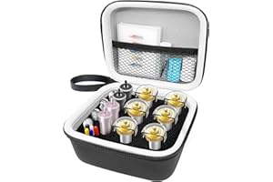 Hadwoer Portable Organizer Holder Compatible with Cricut Maker Blades & Housing, QuickSwap Tip & Explore DeepCut Blade, Storage Bag for Cricut Tool Accessories, Black Carrying Case with Lanyard