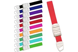 ROLSELEY Garrot Médical De Qualité Sans Latex Avec Boucle A Dégagement Rapide Et Lent Pour Infirmières, Sages-Femmes, Ambulanciers, Phlébotomistes, Médecins Et Etudiants En Médecine (ROUGE)