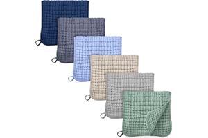 Unnivoll Muslin Burp Cloths for Baby 100% Cotton Burping Cloths for Boys Girls Large 20''X10'' Extra Soft and Absorbent 6 Pack - Multicolor