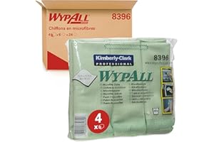 Wypall 8396 Panni in Microfibra, 1 confezione X 6 Panni, Verde