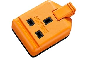 Other Wytrzymałe pojedyncze gniazdo wtykowe, bez wtyczki i kabla, 13 A, pomarańczowe