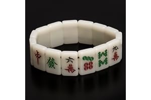 YELLOW MOUNTAIN IMPORTS Yellow Mountain Importa Pulsera Elástica Mahjong Mini-Fichas