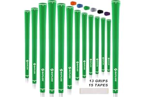 SAPLIZE Golf Grips, 13 Set with Complete Regripping kit, Standard/Midsize, Rubber Golf Club Grips