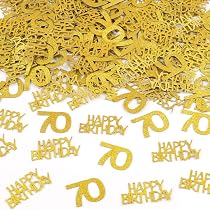 Geburtstag Konfetti Schwarz Gold – 24,9 G, Für Tischdekoration