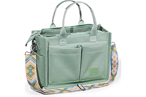 Captain Blues Canvas Tasche Damen, große Tote Bag, Arbeitstasche Damen, Handtasche Umhängetasche Schultertasche mit Fächern für Uni, Schule, Shopper