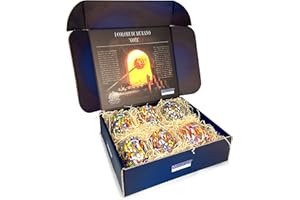 MAZZEGA ART & DESIGN - 6 Bicchieri Goto Acqua in Vetro Soffiati e Lavorati a Mano con Murrine Murano Raffinati e Originali - I Colori di Murano - Modello “Classic 290 ml. Made in Italy