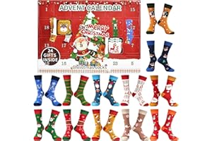 Jeasona Adventskalender 2025 Frauen/Männer Adventskalender Socken Damen/Herren