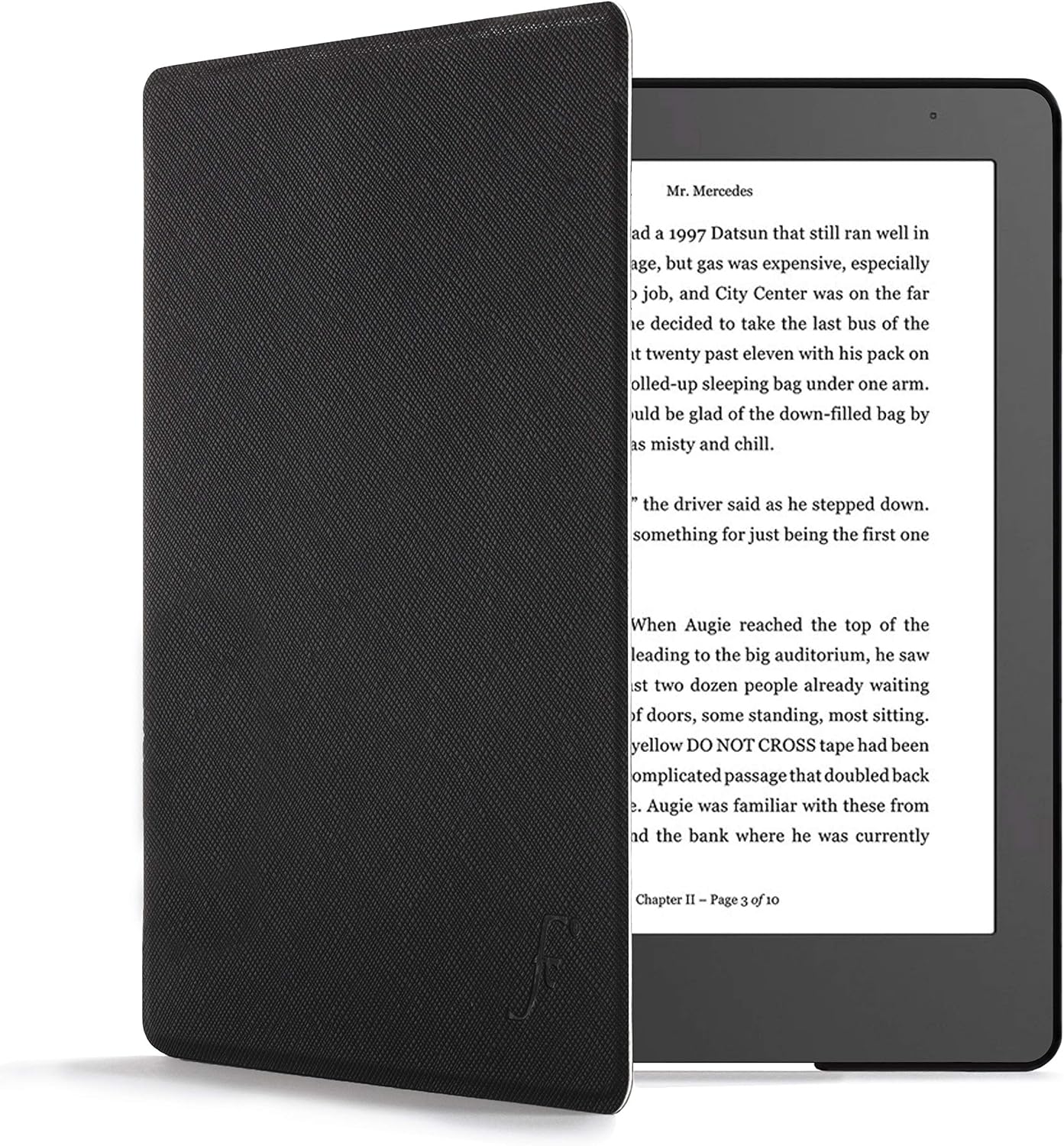 Forefront Cases Funda para Kobo Aura Edition 2 (Modelo: N236, 2016) - Delgado, Ligera y Protectora Funda para Kobo Aura Edition 2 (6") - Smart Auto Sueño Estela Función (Carcasa) - Negro