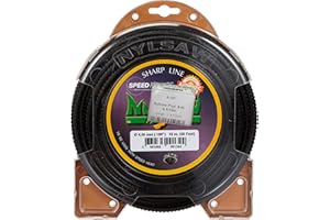 Ratioparts Hilo de Corte NYLSAW de 4,5 mm, 16 m, Hilo de Nailon dentado de 4 Cantos