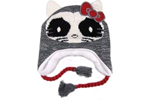 KISS HELLO KITTY Older Girls Hello Kitty Kiss Peruvian Style Fleece Lined Hats Four Styles