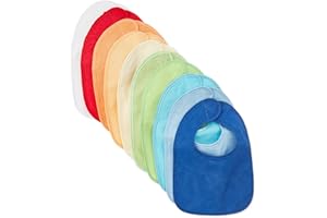 BIECO Bavaglini Neonato 10x Pezzi | Bavaglini Impermeabili | Bavaglini pappa Svezzamento | Bavette Neonato 0-3 mesi Bavaglini plastificati neonato Bavaglini Spugna Neonato Neonato Accessori Utili