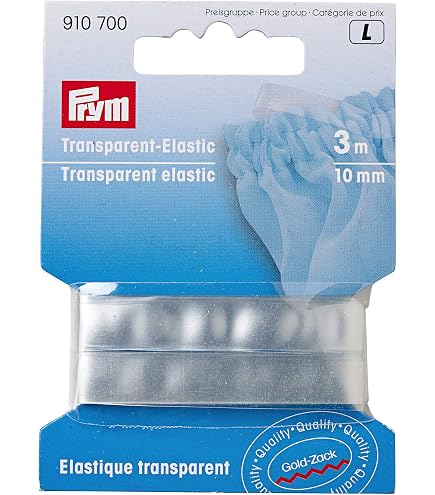 BENECREAT Sangle Élastique Transparente 2 Rouleaux 20m - 8mm & 10mm - Pour Soutien-gorge, Maillot, Couture