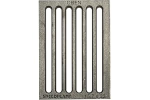 SPEEDPLANT Hochwertiger Ascherost 15,7 x 22 cm (16 x 22 cm) Ofenrost Kaminrost Liegerost Tafelrost Feuerrost - Premiumqualität, Stärke 13 mm