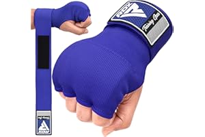 RDX Gel Vendas de Boxeo para Manos Guantes Interiores, Muñequeras Rápidas de 100 cm de Largo, Elásticos, Puño Acolchado Protección para Manos, Muay Thai MMA Artes Marciales Vendas de Entrenamiento