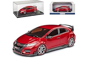 Ebbro Hon-da Civic Type-R 5 Türer Rot 9. Generation 2011-2017 1/43 Modell Auto