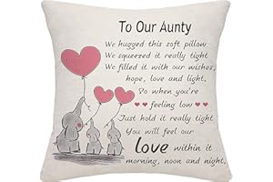Bommex Aunty Aunt Auntie Cushion Cover Throw Pillow Cover Cushion Case Thanksgiving (our aunty)
