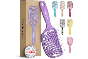 Walcora Spazzola Capelli Districante – Scioglinodi Anti Nodi – Per Capelli Ricci, Lisci, Fini, Bagnati e Lunghi – Hair Brush Anti Rottura per Donna, Uomo e Bambini