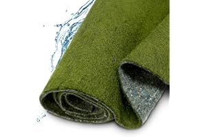 TeichVision - Ufermatte grün für Teichrandgestaltung/Ufermatten für Teiche/Ufermatte Teich - Starke Ausführung 8 mm/Böschungsmatte Teich - Breite 1,20 m, Länge 15 m