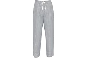 Instex Chefs Trousers with Fully Elasticated Waist with Cord String. Black & White Gingham Print INS01G