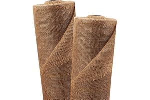 Aquagart Jutegewebe 105g/m² Jutematte Gartenjute Jute Stoff für Dekoration Haus und Garten Sackleinen Juteband für Pflanzen Winterschutz natürliches Gewebe Wurzelschutz verschiedene Längen (15m x 1m)