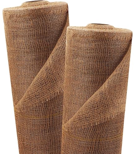HaGa® Tessuto Di Iuta Protezione Invernale - 305 G/m², Larghezza 1 Metro, Prezzo Al Metro, Naturale E Biodegradabile - 3