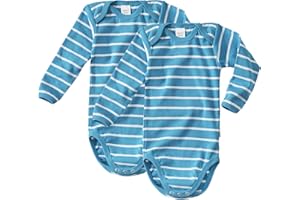 wellyou – Langarmbody Baby & Kinder aus 100% Baumwolle – Babybody für Mädchen & Jungen – 2er Set Langarm Baby Body in Größe 50-134 – Made in EU