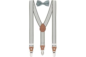 BomGuard Bretelle bambini ragazzo bimbo + papillon set, ca 1-8 anni