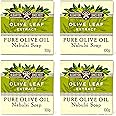 ALQARYON Value Pack of 12x100 g Olive Leaf Extract Pure Olive Oil Nabulsi Soap 100g - صابون نابلسي من زيت الزيتون النقي و مستخلص أوراق شجرة الزيتون (تعبئة القيمة 12x 100 غم)