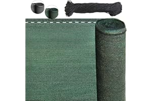 BB Sport Sichtschutz Zaunblende 150 g/m² Schattiernetz Tennisblende inkl. Nylonkordel UV-resistent reißfest windfest 7 Jahre Garantie auf Material* - Grün 1.8m x 20m