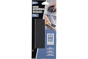 Gerlon - Juego de 6 papeles de lija especiales para carrocería, metal y resina, papel abrasivo impermeable 93 230 mm, grano Mix (80 120 180), neutro, (ADP6IP)