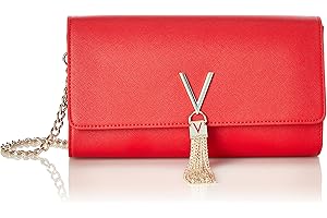 Mario Valentino Divina Sa, Pochette Donna, Colore: Rosso, 4.5x12.0x27.0 cm (B x H x T)