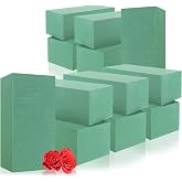 com-four&reg; 12 x Floral Foam for Flower Arrangements, Flower Sponge | Plug In Sponge for DIY Wedding and Birthday