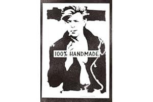 moreno-mata Autentici Graffiti Fatti a Mano David Bow... Handmade Poster Musica Quadro Moderno Soggiorno Decorazione Parete Regalo Uomo e Donna