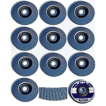 Premium-Fächerscheiben Set│ blau │ 10 Stück │ 125 mm │ Mixpack (je 2