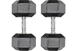 LIFERUN Hexagonal Haltère 10 à 30 kg Professionnel de Musculation ou de Gymnastique à Domicile poignée Ergonomique antidérapante Homme et Femme, Moulé Caoutchouté