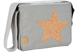 Lässig Messenger Bag Cork Star, Light Grey