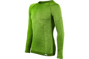 Risalti Maglia Termica Uomo e Donna Lana Merino - Intimo Termico Unisex Manica Lunga Traspirante - Abbigliamento Termico Invernale Senza Cuciture - Made in Italy