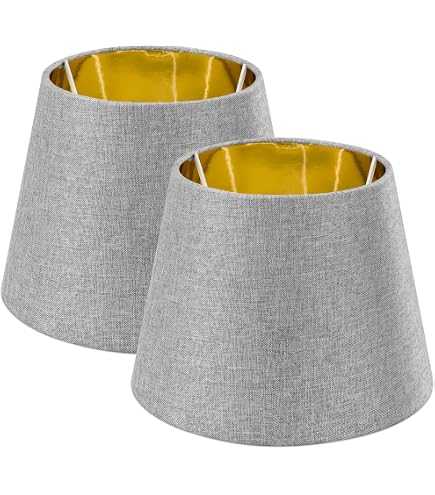 LUCECLASS Paralume In Lino 100% Fatto A Mano Made In Italy: Cappello Per Lampada Tondo Diam. 40 Cm, Attacco E27