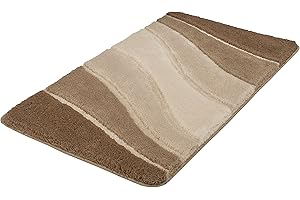 KLEINE WOLKE Meusch Dywanik łazienkowy Ocean beżowy 70 x 120 cm