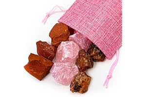 SPIRIT OF GAIA Liebe und Zuneigung | 250g | 100% Natursteine | Jutesäckchen | Premium Wassersteine | Deine Heilstein Edelsteinwasser Mischung | Quellwasser gereinigt