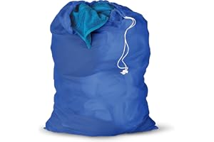 Honey-Can-Do Tvättpåse i nät – blå, tyg, 24 L x 36 tum H