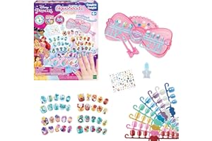 Aquabeads - Le coffret de manucure Princesses Disney - Kit de loisirs créatifs - Activité manuelle enfants en toute autonomie - Coffret de perles à eau - Jouet enfant 4 ans et + - 35006
