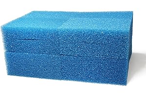 Générique LTWHOME Compatible en Mousse Convient pour Oase Biotec Screenmatic 18 & 36 Remplacement Etang Bleu Grossier Mousseux Filtre Éponge (Paquet de 8)
