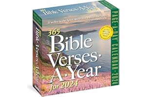 365 Bible Verses-a-Year for 2024 Page-a-Day Calendar: Timeless Words From the Bible to Guide, Comfort, and Inspire