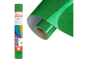 Siser® Twinkle Green Verde, 30cm x 0,5mt Vinile Termotrasferibile Termoadesivo Glitter Riflettente per la Personalizzazione dei Tessuti, Abbigliamento e Accessori, Hobby creativi, Facile da Tagliare