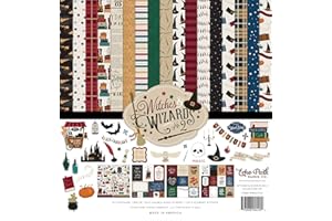 Echo Park Paper Company Witches & Wizards No.2 - Kit di carta da collezione, multicolore, 30 x 30 cm