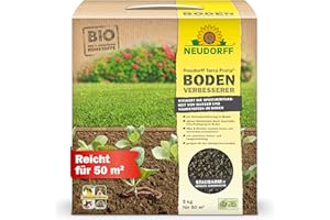 Neudorff Terra Preta BodenVerbesserer – Bio-Dünger mit Bio-Pflanzkohle zur nachhaltigen Bodenverbesserung aller Böden und Kulturen, 5 kg für 50 m²