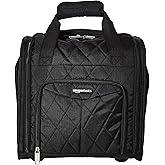 Amazon Basics Koffer zur Aufbewahrung unter dem Sitz, 35.5cm , Schwarz Gesteppt